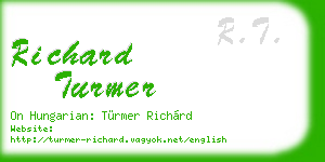 richard turmer business card