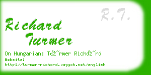 richard turmer business card